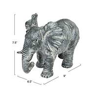 Hello Honey® 7.75" Distressed Gray Elephant Figurine Décor