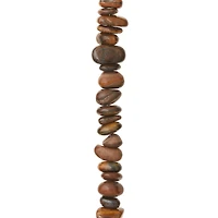 12 Pack:  Brown Tiger Eye Stone Nugget Beads by Bead Landing™