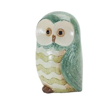 Terra Cotta Owl Figurine Set