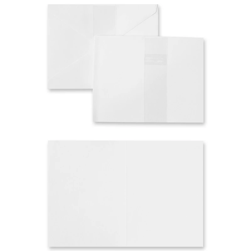 24 Packs: 25 ct. (600 total) White Cards & Envelopes by Recollections™, 4" x 5.5"