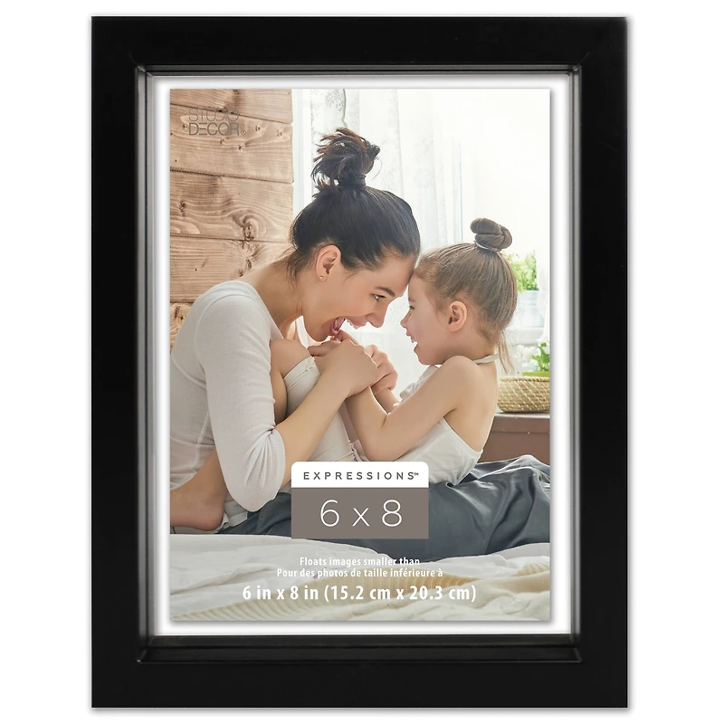 Expressions™ 6" x 8" Black Float Frame by Studio Décor®