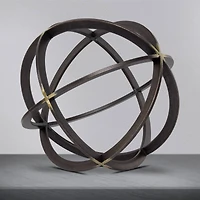 7.5" Metal Dyson Sphere Sculpture