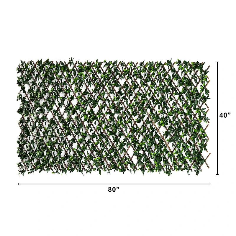 40" x 80" Artificial Gardenia Expandable Privacy Fence Screen