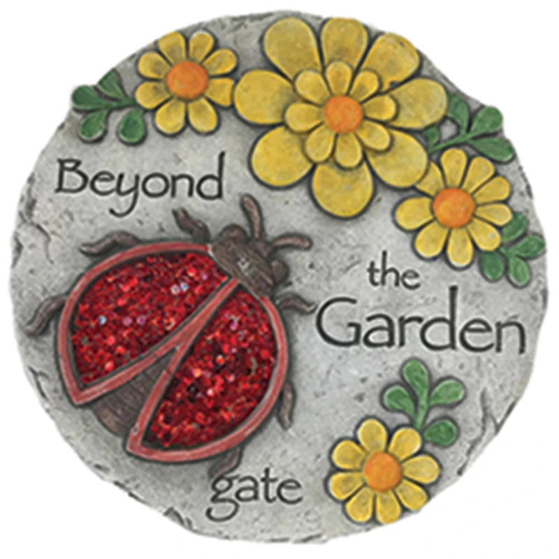 Santa's Workshop 9.5" Lady Bug Stepping Stone