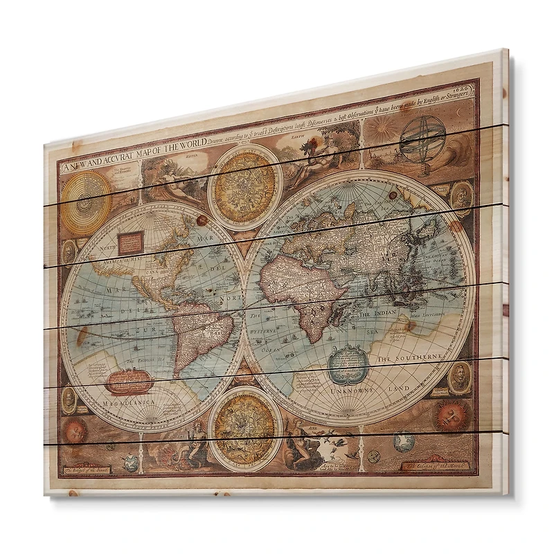 Designart - Ancient Map of The World VIII