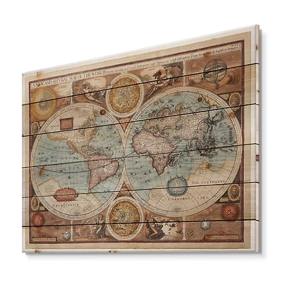 Designart - Ancient Map of The World VIII
