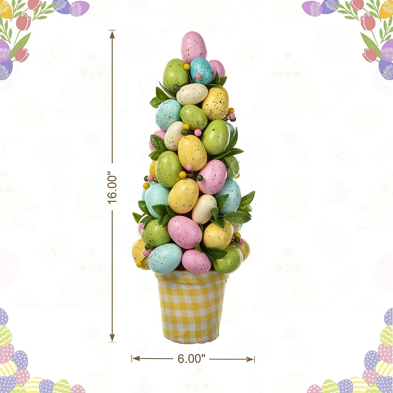 Glitzhome® 16" Easter Egg Table Tree Décor