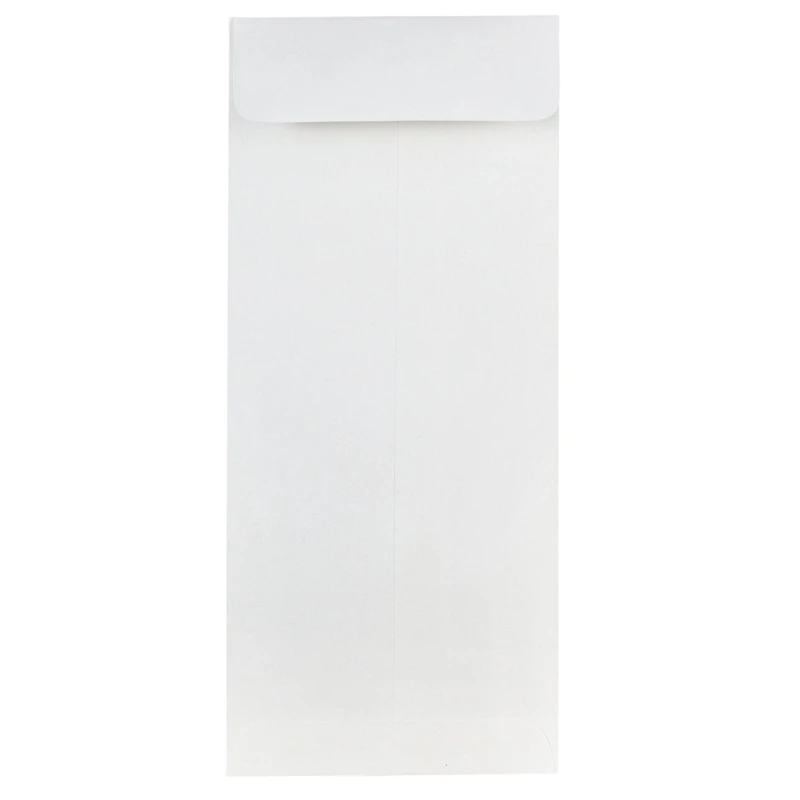 JAM Paper 4.12" x 9.5" Bright White Wove Business Strathmore Envelopes