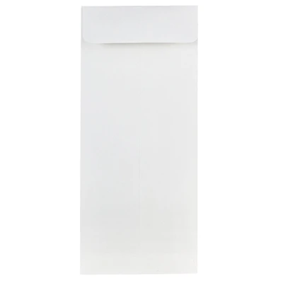 JAM Paper 4.12" x 9.5" Bright White Wove Business Strathmore Envelopes