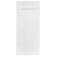 JAM Paper 4.12" x 9.5" Bright White Wove Business Strathmore Envelopes
