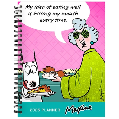 TF Publishing 2025 Medium Maxine Weekly Monthly Spiral Planner