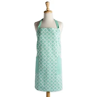 DII® Aqua Lattice Print 2-Pocket Apron