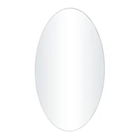 White Contemporary Wall Mirror, 18" x 1" x 32"