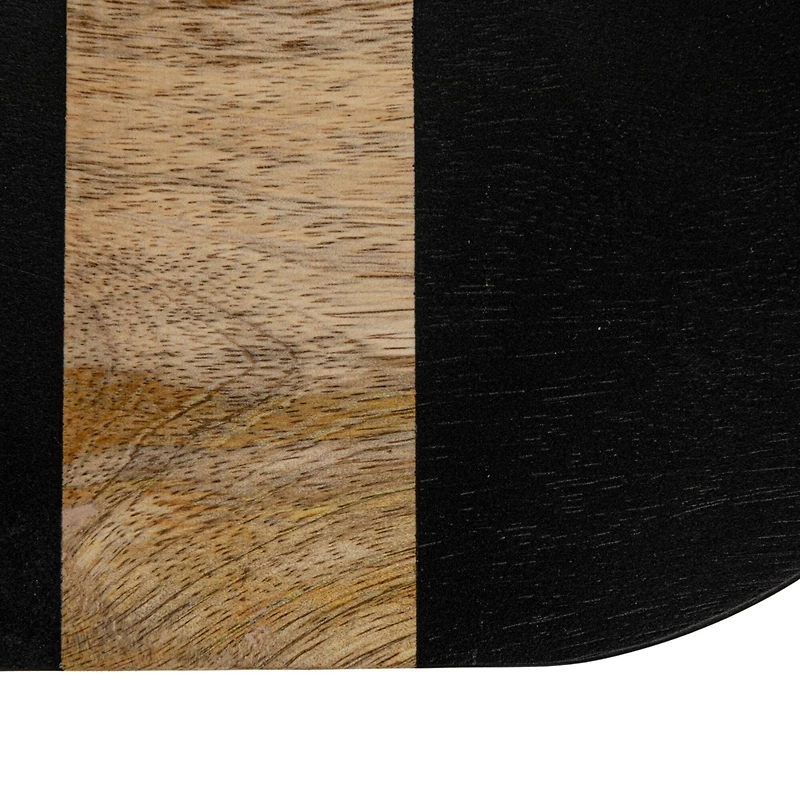 Hello Honey® 27" Black Oval Mango Wood Cheese & Cutting Board