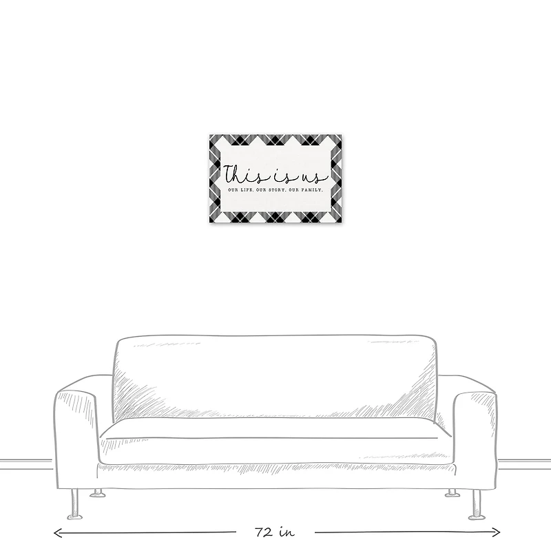 This Is Us 24" x 16" Canvas Wall Art