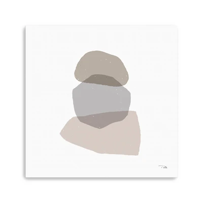 Pieces By Pieces Neutral II Canvas Giclee