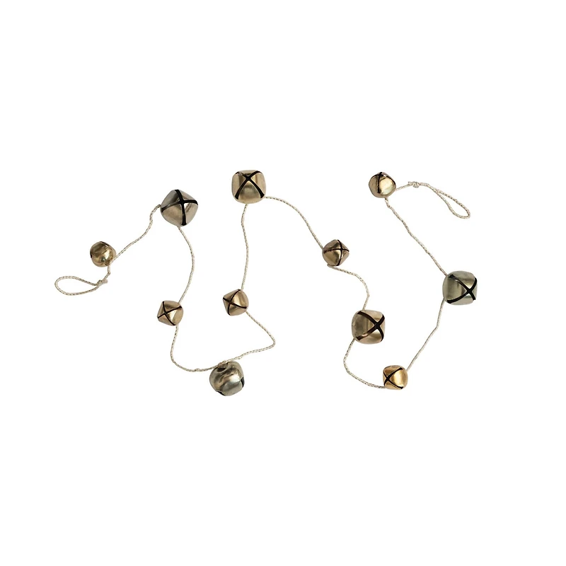 Hello Honey® 61" Gold Finish Metal Bells Garland