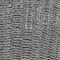 Household Essentials Gray Woven Paper Rope Waste Basket