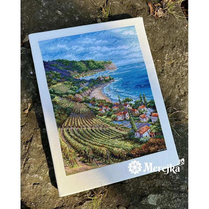 Merejka Coastline View Counted Cross Stitch Kit