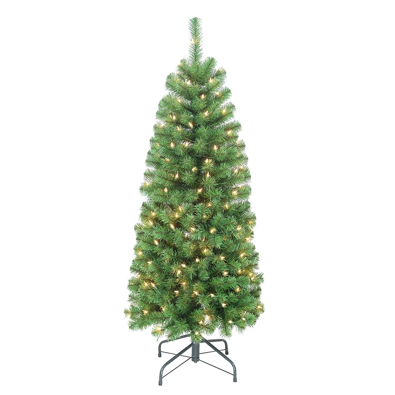 6 Pack: 4.5ft. Pre-Lit Northern Fir Artificial Christmas Tree