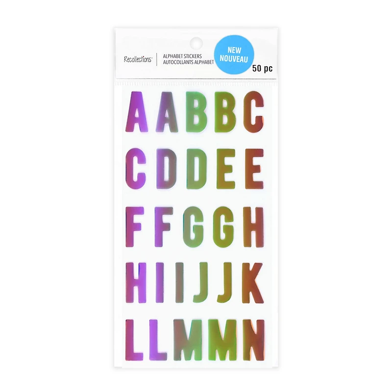 Iridescent Alphabet Stickers by Recollections™