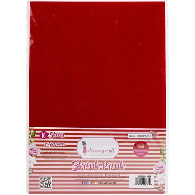 Dress My Craft® Shrink Prink A4 Frosted Plastic Sheets, 10ct.