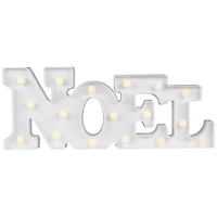 17" White Noel LED Christmas Marquee Wall Sign