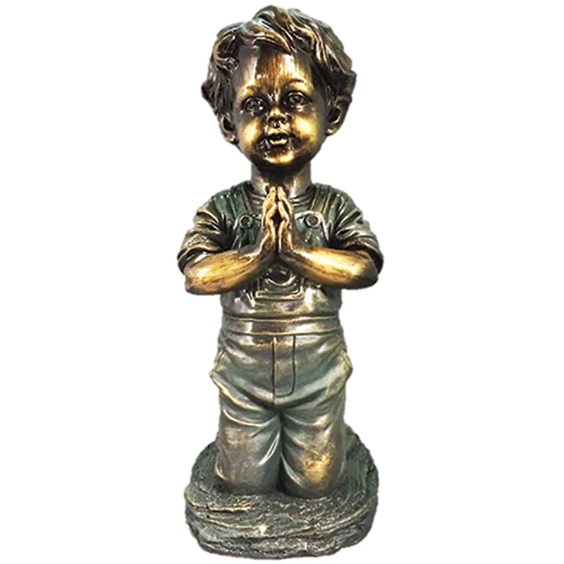 Santa's Workshop 13" Praying Boy Statue