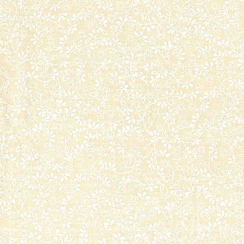 Fabric Traditions Tan Ditsy Floral Cotton Fabric