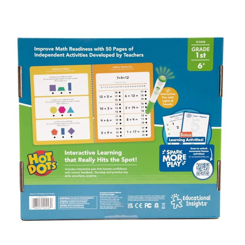Educational Insights® Hot Dots Let's Learn Math 1st Grade