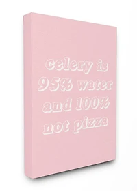 Stupell Industries Celery is Not Pizza Canvas Wall Art
