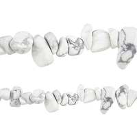 Matte Howlite Chip Beads by Bead Landing™