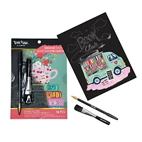 Brea Reese™ 6" x 8" Book Club Scratch Art Paper Pad