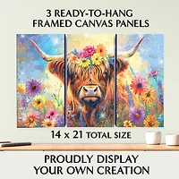 ArtSkills® Brilliant Art Highland Cow Stretched Canvas Diamond Painting Kit