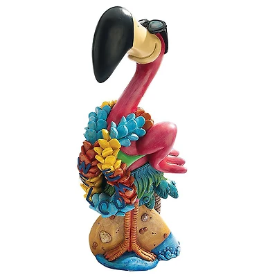 Design Toscano Flamingo Frank in Paradise Pink Flamingo Garden Statue