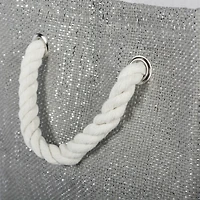 DII® 9" Lurex Gray & Silver Rectangle Paper Bin