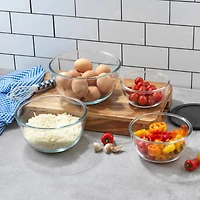 JoyJolt® Glass Mixing Bowls with Lids Set