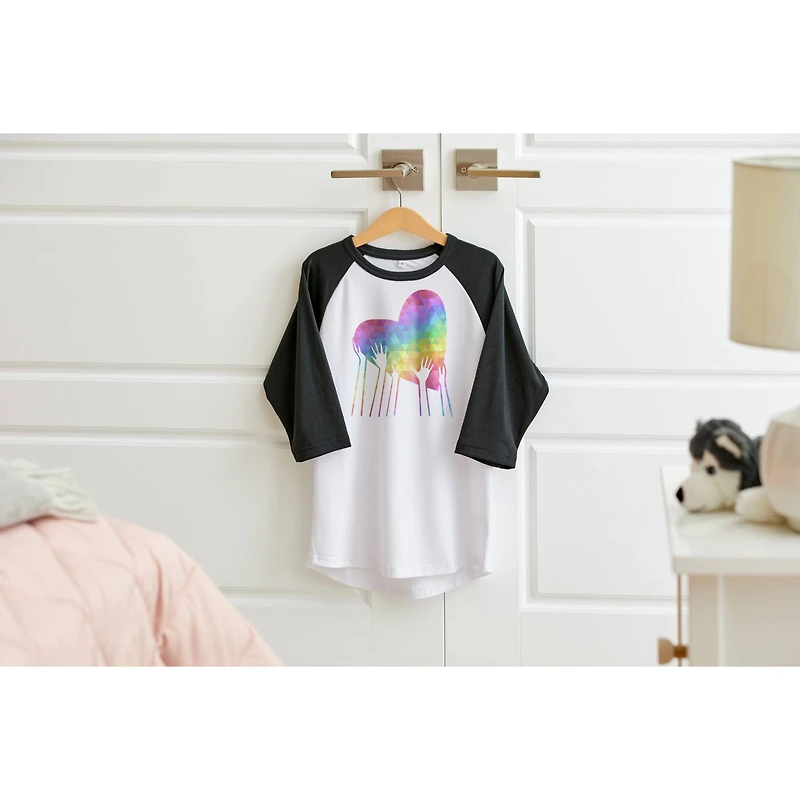 Cricut® Unisex Youth Raglan Sleeve T-Shirt Blank