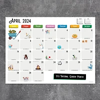 TF Publishing 2024 Every Day's A Holiday Desk Pad Monthly Blotter Calendar