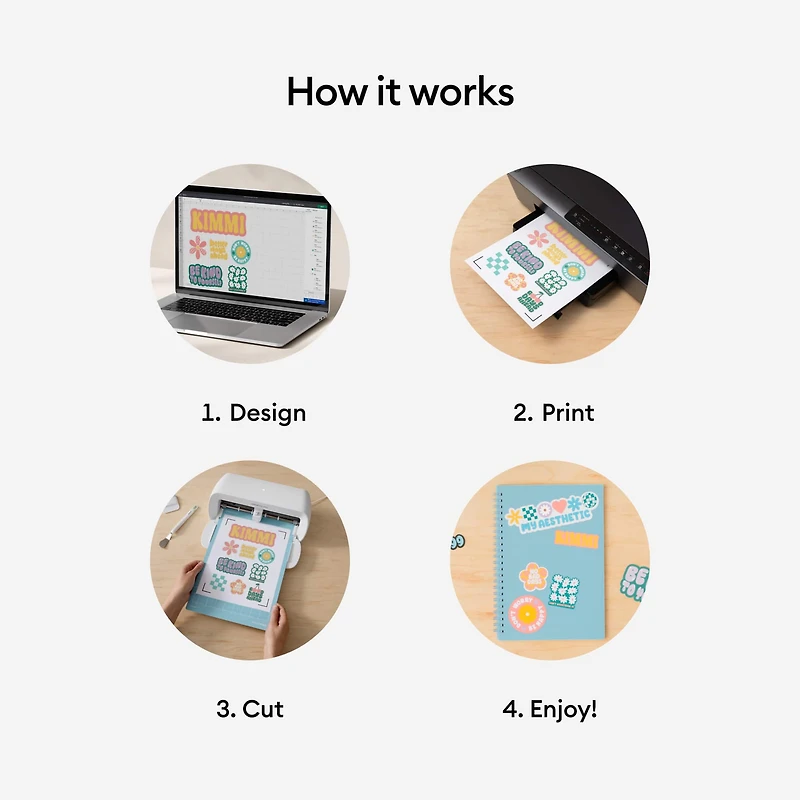 Cricut® US Letter Printable Sticker Paper, 8ct.