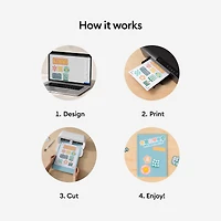 Cricut® US Letter Printable Sticker Paper, 8ct.