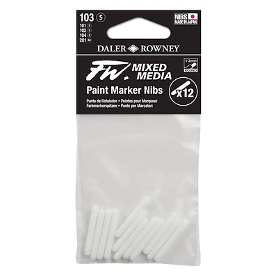Daler-Rowney® Small FW Empty Paint Marker 12 Nib Set