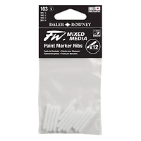 Daler-Rowney® 103 Small FW Empty Paint Marker 12 Nib Set