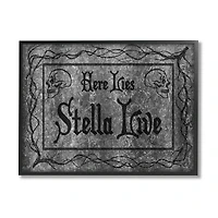 Stupell Industries Here Lies Stella Live Grave Framed Giclee Art