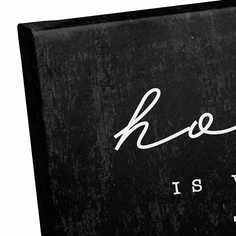 Home Is Where The Heart Is 12" x 12" Canvas Wall Art