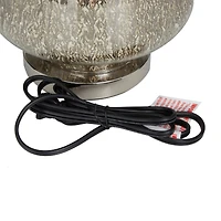 Champagne Linen Transitional Table Lamp, 21" x 13" x 13"