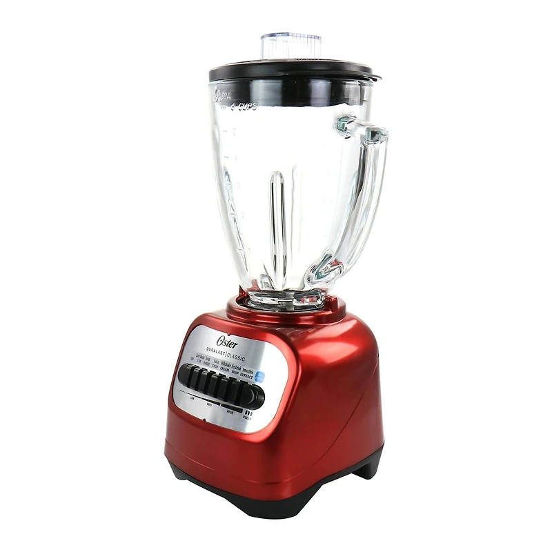 Oster Red Classic Series 2-in-1 6-Cup Blender with Smoothie Cup