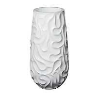 3ft. White Wave Textured Vase