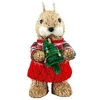 7" Squirrel with Christmas Tree Natural Décor by Ashland®