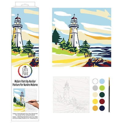 Plaid® Lighthouse Paint-By-Number Kit